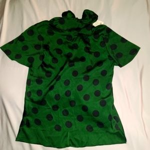 Zara polka dot blouse